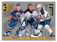 Doug Weight - Jason Arnott - Curtis Joseph - Edmonton Oilers - 3 Star Selection (NHL Hockey Card) 1996-97 Upper Deck Collector's Choice # 317 Mint