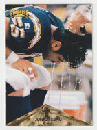 Junior Seau - San Diego Chargers (NFL Football Card) 1996 Pinnacle # 11 Mint