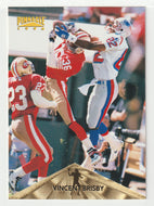 Vincent Brisby - New England Patriots (NFL Football Card) 1996 Pinnacle # 36 Mint