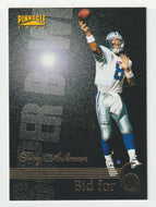 Troy Aikman - Dallas Cowboys - Bid for 6 (NFL Football Card) 1996 Pinnacle # 183 Mint