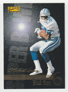 Michael Irvin - Dallas Cowboys - Bid for 6 (NFL Football Card) 1996 Pinnacle # 185 Mint