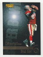 Brent Jones - San Francisco 49ers - Bid for 6 (NFL Football Card) 1996 Pinnacle # 194 Mint