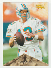 Load image into Gallery viewer, Dan Marino - Miami Dolphins - Checklist # 1 (NFL Football Card) 1996 Pinnacle # 195 Mint
