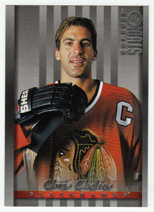 Chris Chelios - Chicago Blackhawks (NHL Hockey Card) 1997-98 Donruss Studio # 30 Mint