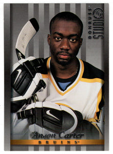 Anson Carter - Boston Bruins (NHL Hockey Card) 1997-98 Donruss Studio # 33 Mint