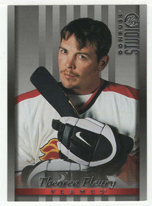 Theo Fleury - Calgary Flames (NHL Hockey Card) 1997-98 Donruss Studio # 81 Mint