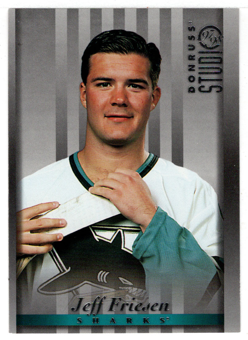 Jeff Friesen - San Jose Sharks (NHL Hockey Card) 1997-98 Donruss Studio # 98 Mint