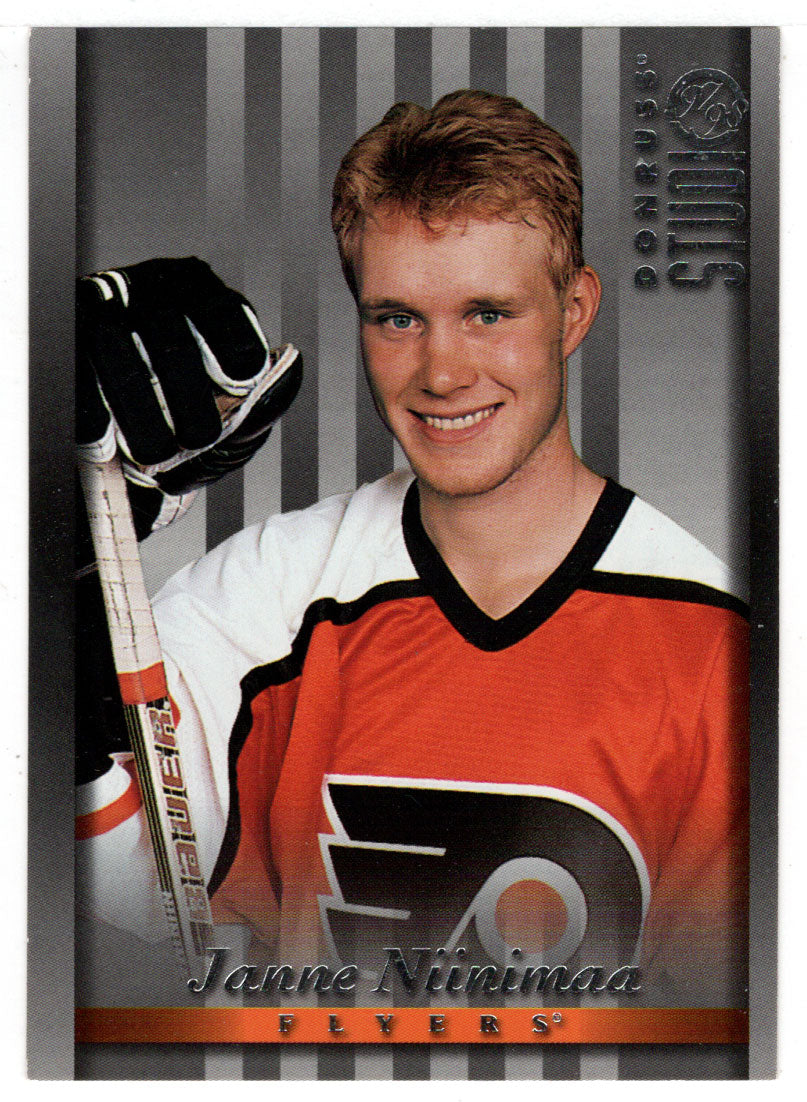 Janne Niinimaa - Philadelphia Flyers (NHL Hockey Card) 1997-98 Donruss Studio # 100 Mint