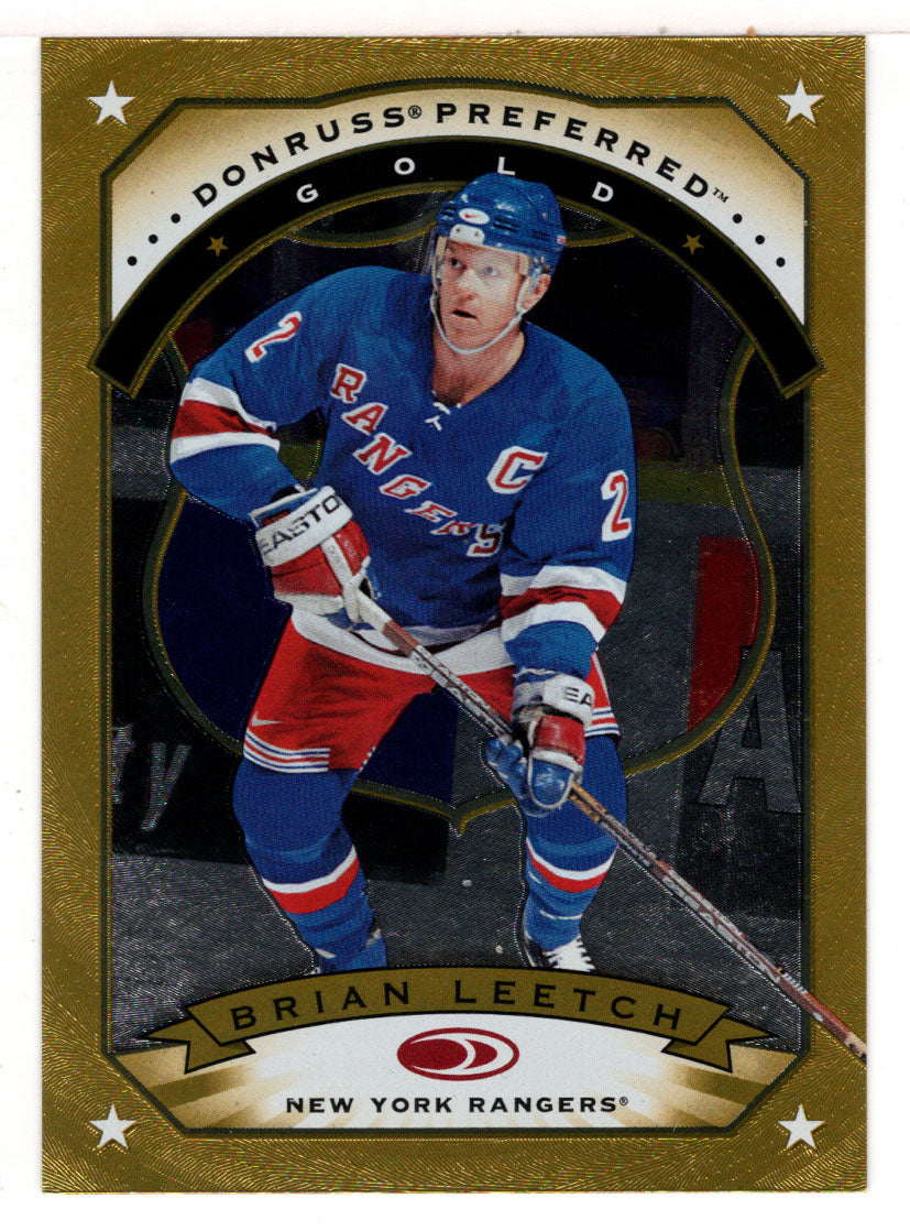 Brian Leetch - New York Rangers - Gold (NHL Hockey Card) 1997-98 Donruss Preferred # 22 Mint