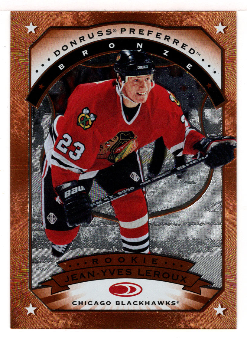 Jean-Yves Leroux RC - Chicago Blackhawks (NHL Hockey Card) 1997-98 Donruss Preferred # 157 Mint