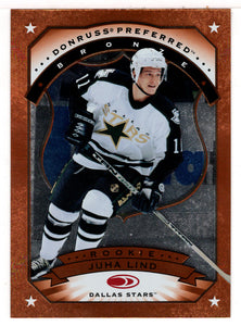 Juha Lind RC - Dallas Stars (NHL Hockey Card) 1997-98 Donruss Preferred # 164 Mint