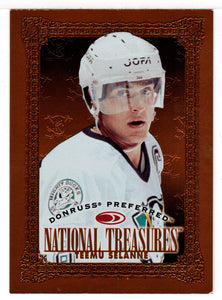 Teemu Selanne - Anaheim Ducks - National Treasures (NHL Hockey Card) 1997-98 Donruss Preferred # 178 Mint