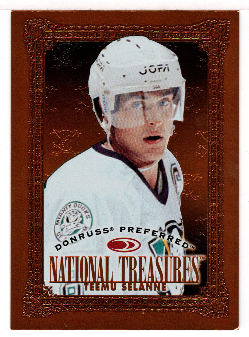 Teemu Selanne - Anaheim Ducks - National Treasures (NHL Hockey Card) 1997-98 Donruss Preferred # 178 Mint