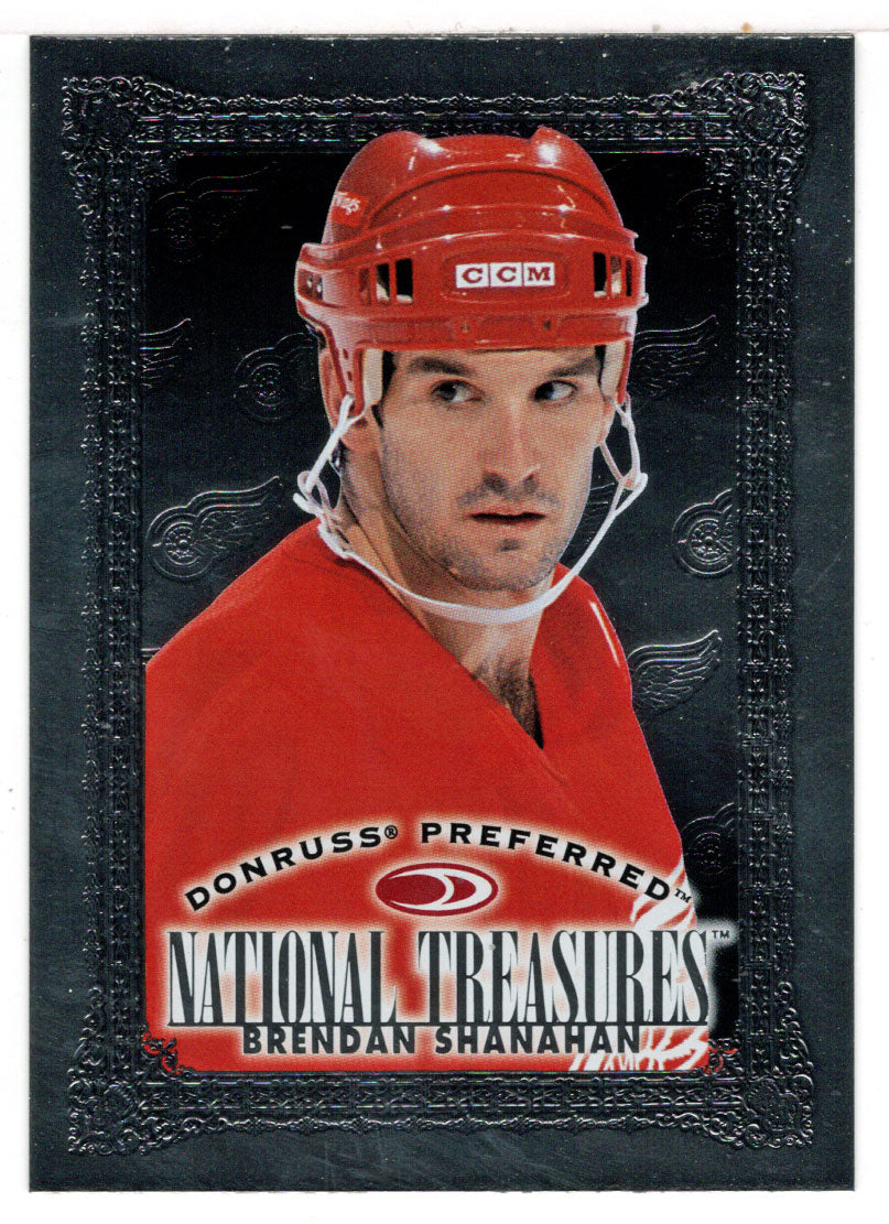 Brendan Shanahan - Detroit Red Wings - National Treasures - Silver (NHL Hockey Card) 1997-98 Donruss Preferred # 184 Mint