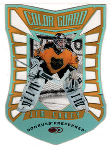 Jim Carey 521/1500 - Boston Bruins - Color Guard Diecuts (NHL Hockey Card) 1997-98 Donruss Preferred # 13 Mint