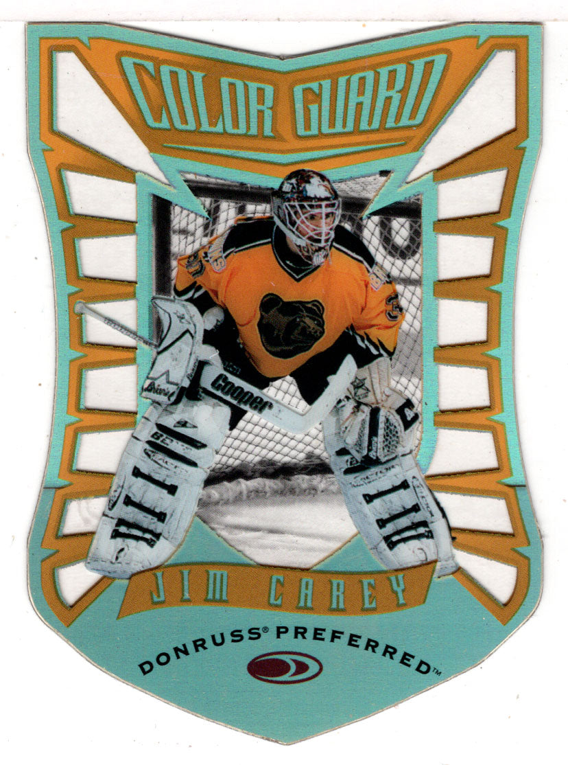 Jim Carey 521/1500 - Boston Bruins - Color Guard Diecuts (NHL Hockey Card) 1997-98 Donruss Preferred # 13 Mint