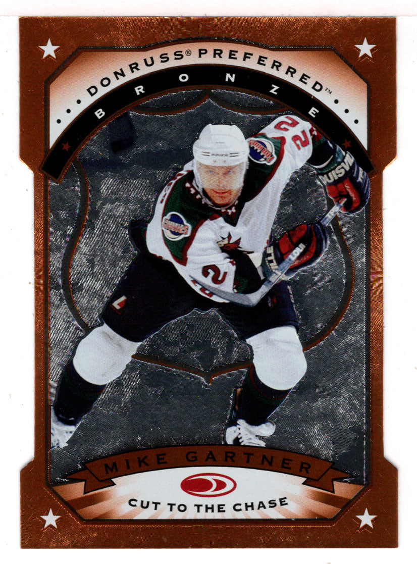 Mike Gartner - Phoenix Coyotes - Cut to The Chase Die-Cuts (NHL Hockey Card) 1997-98 Donruss Preferred # 47 Mint
