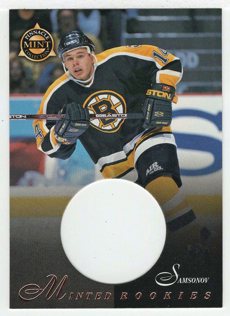 Sergei Samsonov - Boston Bruins - Minted Rookies (NHL Hockey Card) 1997-98 Pinnacle Mint # 26 Mint