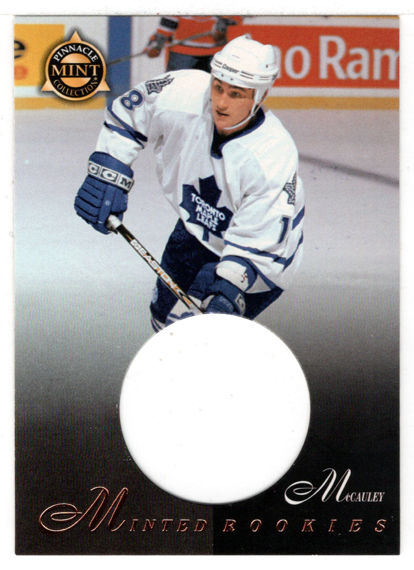 Alyn McCauley - Toronto Maple Leafs - Minted Rookies (NHL Hockey Card) 1997-98 Pinnacle Mint # 28 Mint