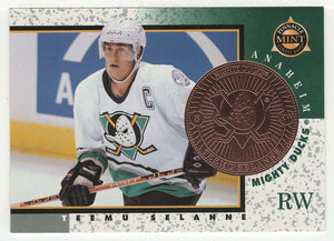 Teemu Selanne - Anaheim Mighty Ducks - Bronze (NHL Hockey Card) 1997-98 Pinnacle Mint # 7 Mint