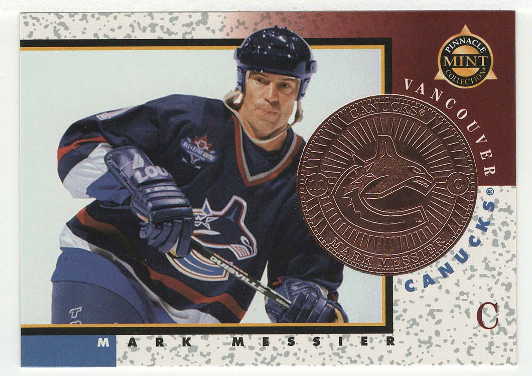 Mark Messier - Vancouver Canucks - Bronze (NHL Hockey Card) 1997-98 Pinnacle Mint # 13 Mint