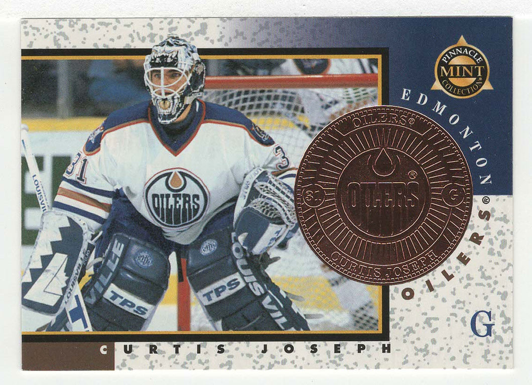 Curtis Joseph - Edmonton Oilers - Bronze (NHL Hockey Card) 1997-98 Pinnacle Mint # 24 Mint