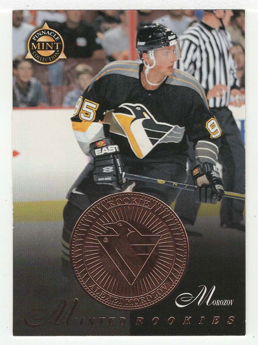 Alexei Morozov - Pittsburgh Penguins - Bronze - Minted Rookies (NHL Hockey Card) 1997-98 Pinnacle Mint # 27 Mint