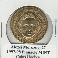 Alexei Morozov - Pittsburgh Penguins - Bronze Coins (NHL Hockey Card) 1997-98 Pinnacle Mint # 27 Mint