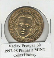 Vaclav Prospal - Philadelphia Flyers - Bronze Coins (NHL Hockey Card) 1997-98 Pinnacle Mint # 30 Mint