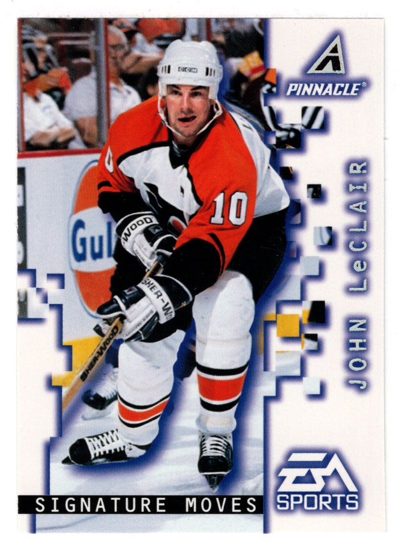 John LeClair - Philadelphia Flyers -Signature Moves (NHL Hockey Card) 1997-98 Pinnacle # 196 Mint