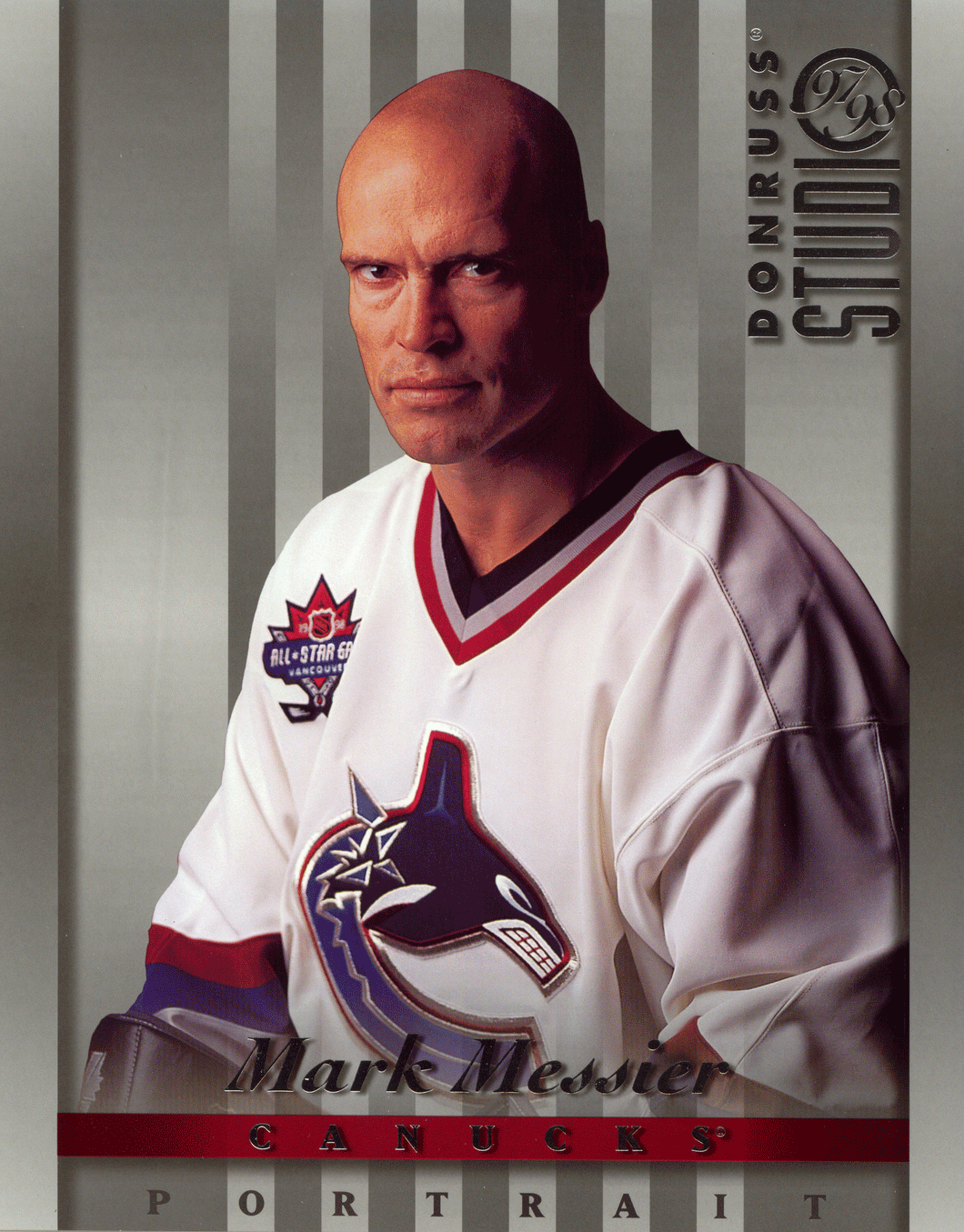 Mark Messier - Vancouver Canucks - 8 X 10 Portraits (NHL Hockey Card) 1997-98 Donruss Studio # 9 Mint