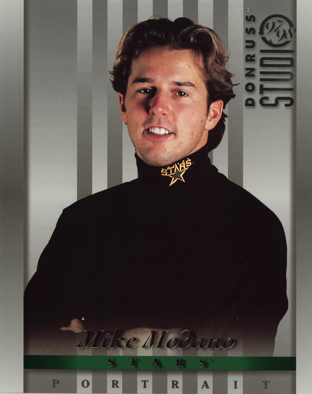 Mike Modano - Dallas Stars - 8 X 10 Portraits (NHL Hockey Card) 1997-98 Donruss Studio # 13 Mint