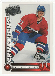 Saku Koivu - Montreal Canadiens (NHL Hockey Card) 1997-98 Donruss Priority # 14 Mint