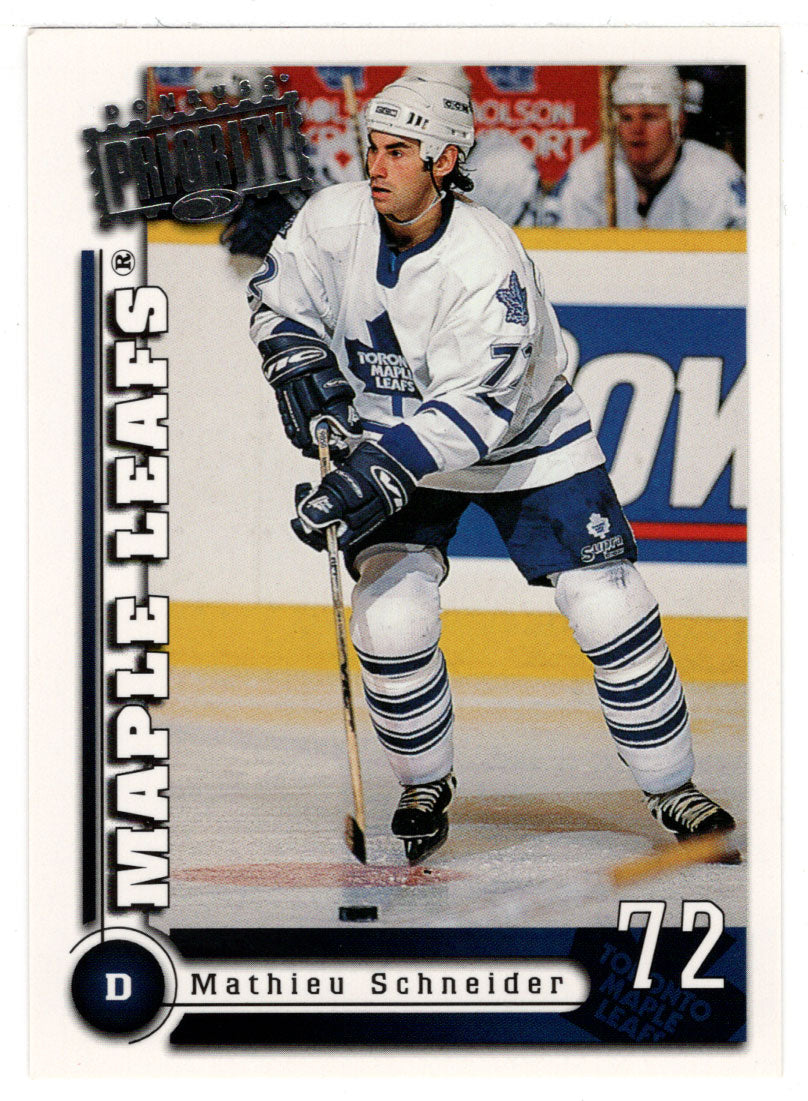 Mathieu Schneider - Toronto Maple Leafs (NHL Hockey Card) 1997-98 Donruss Priority # 34 Mint