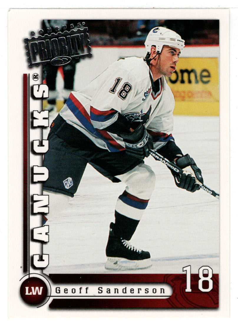 Geoff Sanderson - Carolina Hurricanes (NHL Hockey Card) 1997-98 Donruss Priority # 50 Mint