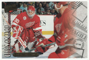 Chris Osgood - Detroit Red Wings - Postcard (NHL Hockey Card) 1997-98 Donruss Priority # 30 Mint