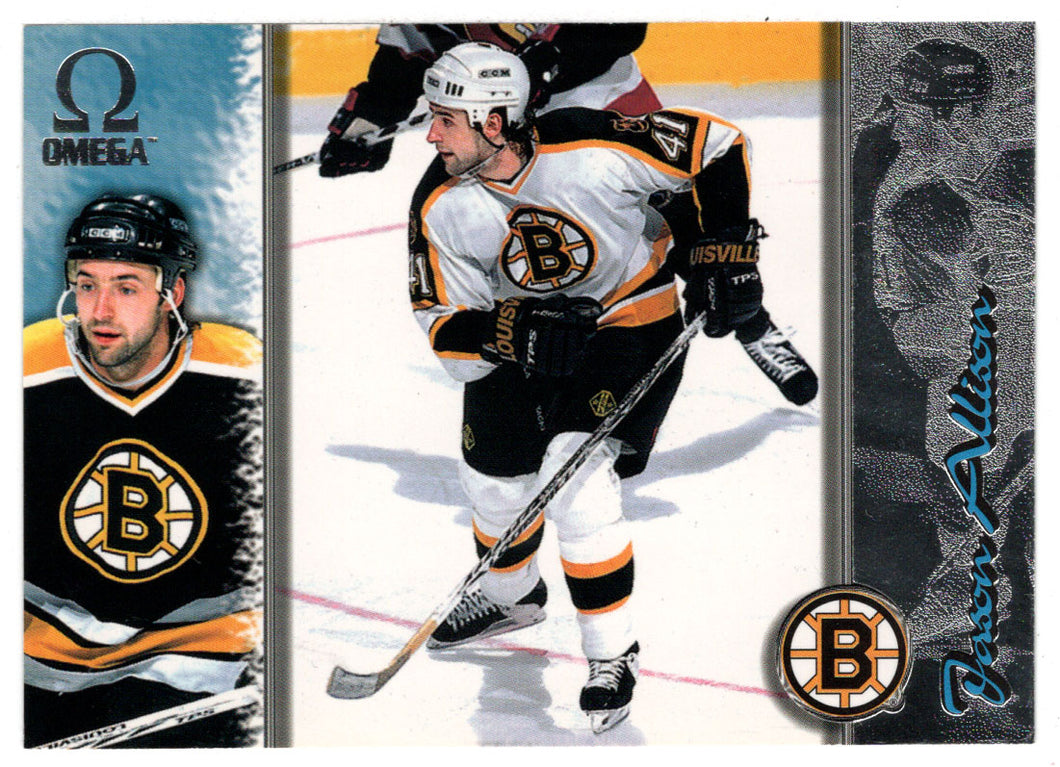 Jason Allison - Boston Bruins (NHL Hockey Card) 1997-98 Pacific Omega # 10 Mint