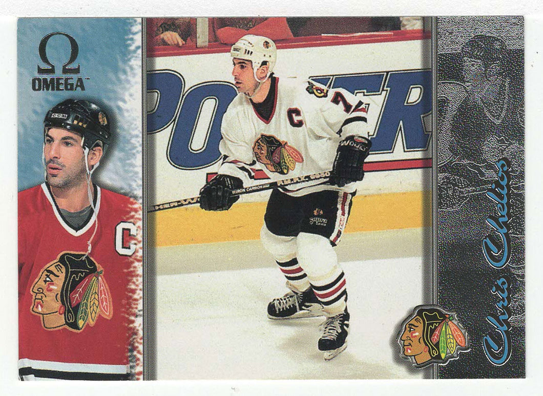 Chris Chelios - Chicago Blackhawks (NHL Hockey Card) 1997-98 Pacific Omega # 48 Mint