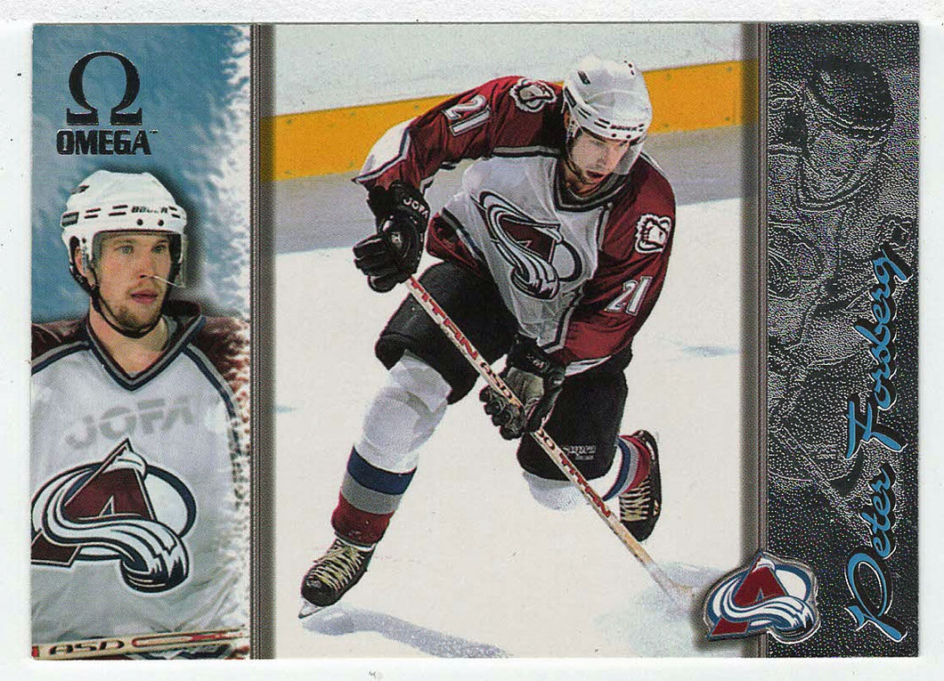 Peter Forsberg - Colorado Avalanche (NHL Hockey Card) 1997-98 Pacific Omega # 56 Mint