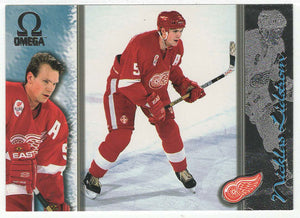 Nicklas Lidstrom - Detroit Red Wings (NHL Hockey Card) 1997-98 Pacific Omega # 83 Mint