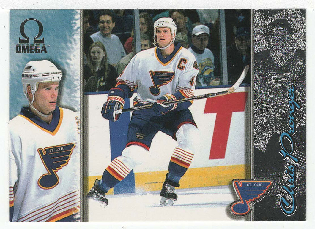 Chris Pronger - St. Louis Blues (NHL Hockey Card) 1997-98 Pacific Omega # 196 Mint