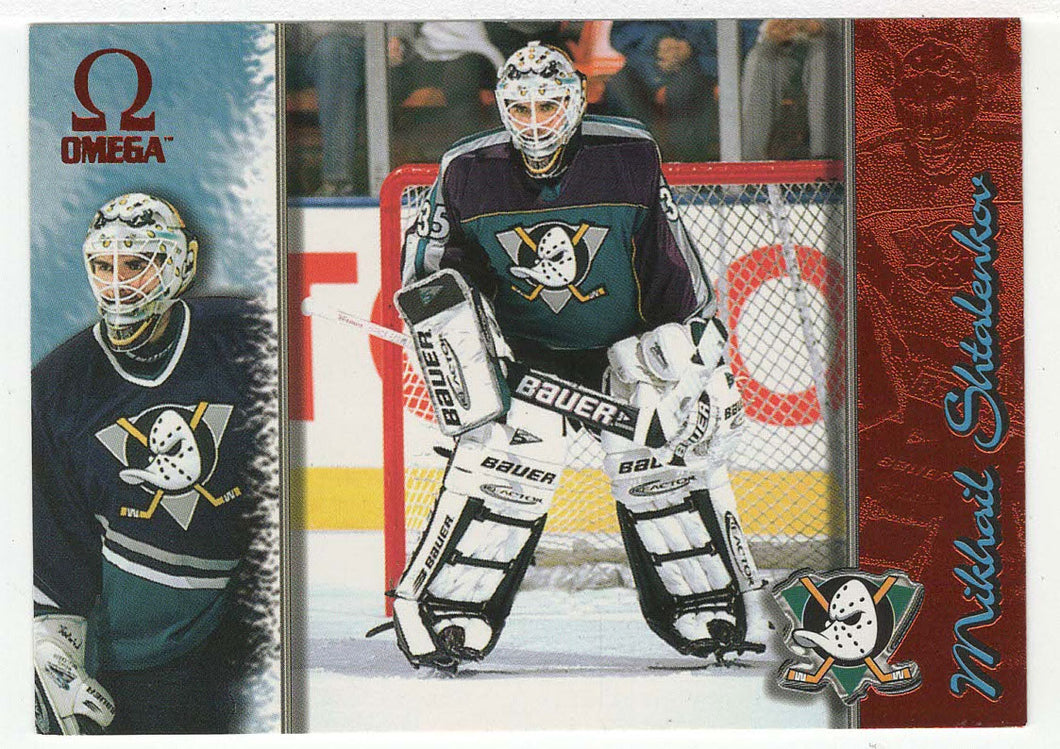 Mikhail Shtalenkov - Anaheim Mighty Ducks - Copper (NHL Hockey Card) 1997-98 Pacific Omega # 8 Mint