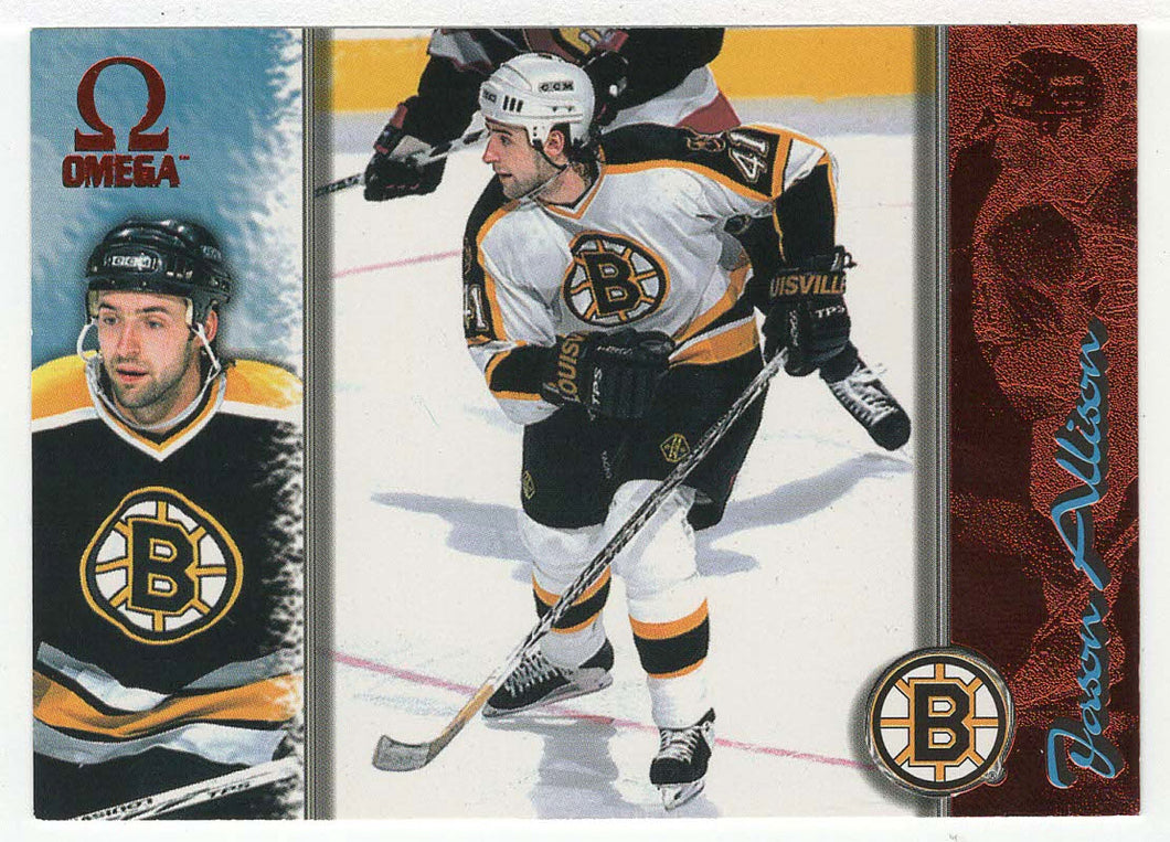 Jason Allison - Boston Bruins - Copper (NHL Hockey Card) 1997-98 Pacific Omega # 10 Mint