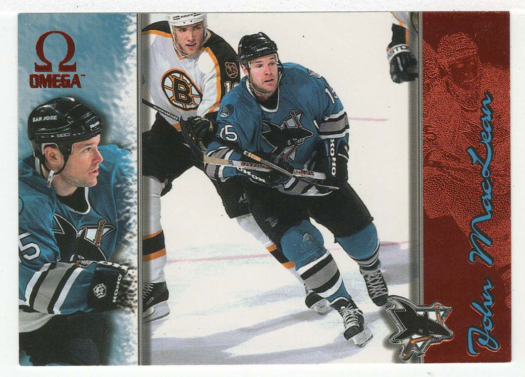 John MacLean - San Jose Sharks - Copper Edition (NHL Hockey Card) 1997-98 Pacific Omega # 202 Mint