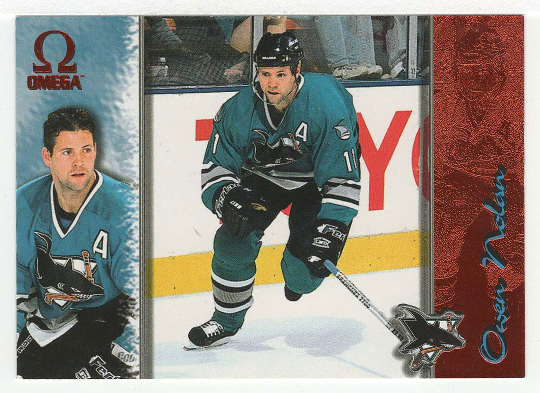 Owen Nolan - San Jose Sharks - Copper Edition (NHL Hockey Card) 1997-98 Pacific Omega # 205 Mint