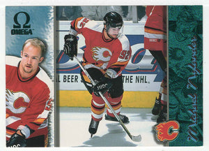 Michael Nylander - Calgary Flames - Emerald Green (NHL Hockey Card) 1997-98 Pacific Omega # 33 Mint