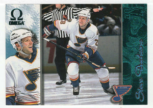 Steve Duchesne - St. Louis Blues - Emerald Green (NHL Hockey Card) 1997-98 Pacific Omega # 192 Mint