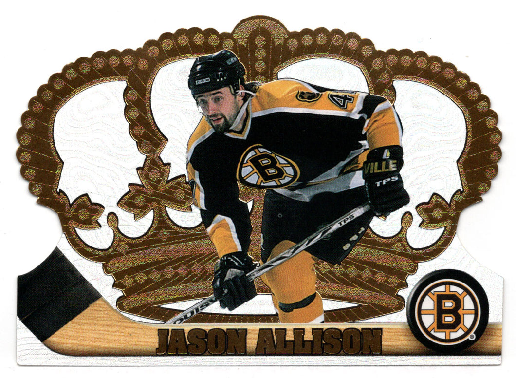 Jason Allison - Boston Bruins (NHL Hockey Card) 1997-98 Pacific Crown Royale # 6 Mint