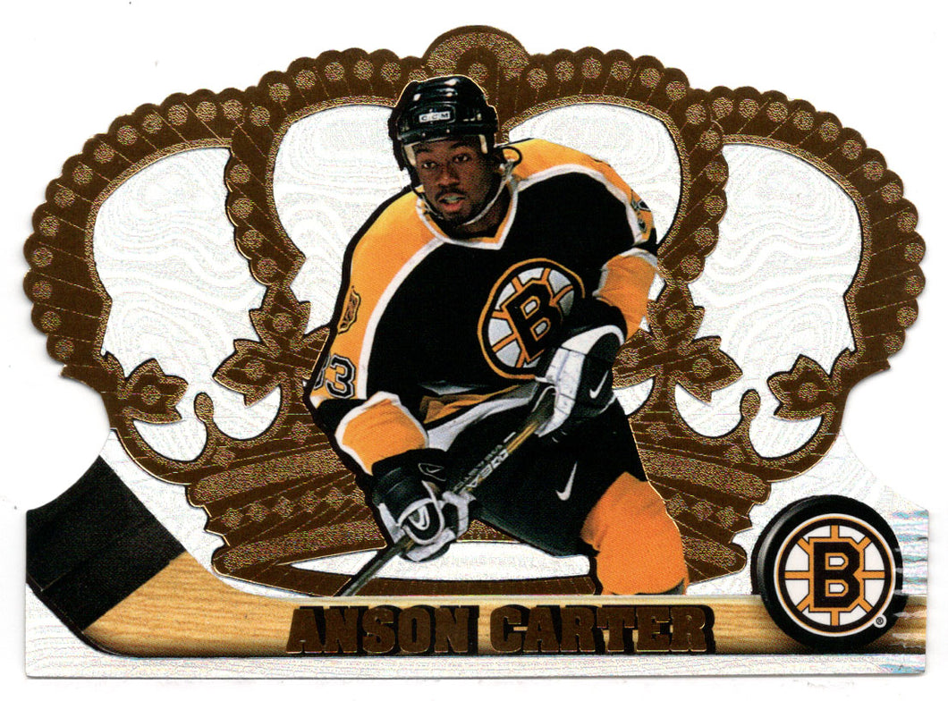 Anson Carter - Boston Bruins (NHL Hockey Card) 1997-98 Pacific Crown Royale # 8 Mint