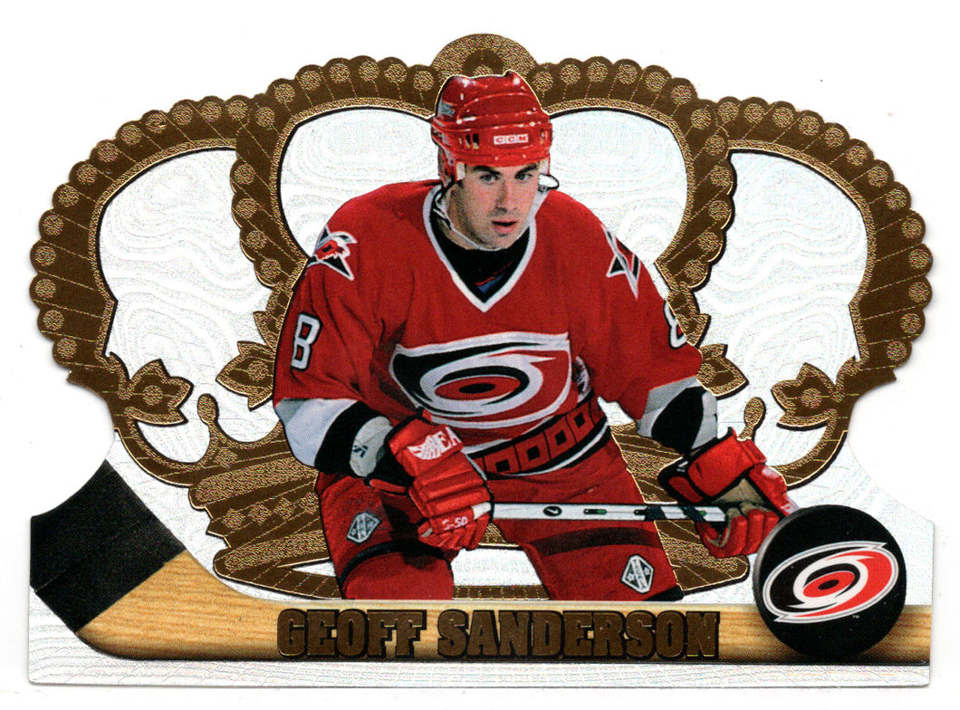 Geoff Sanderson - Carolina Hurricanes (NHL Hockey Card) 1997-98 Pacific Crown Royale # 26 Mint